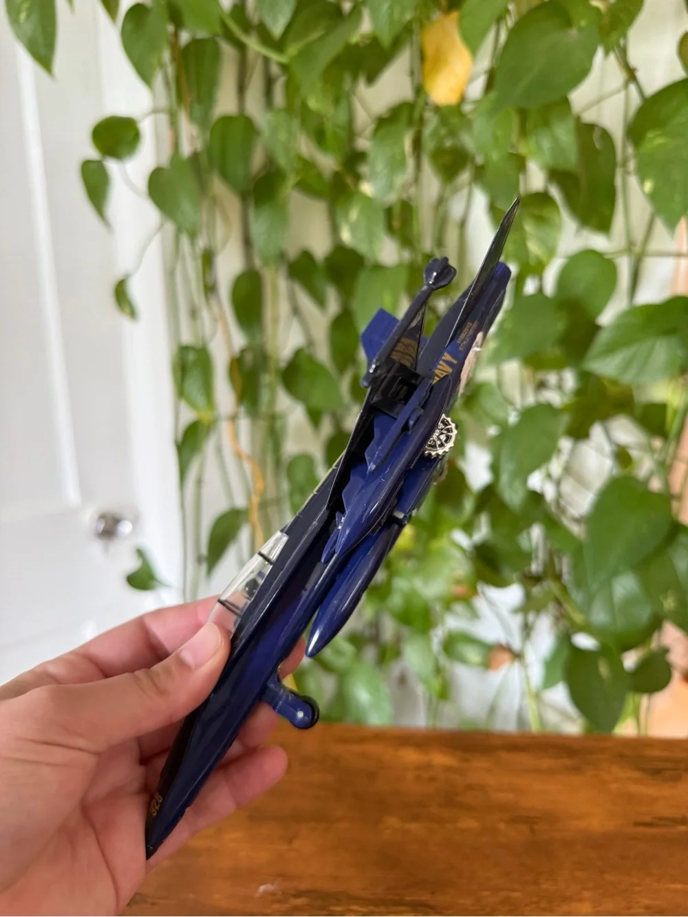 Blue Military Jet Toy Plane for Kids - USN Styled